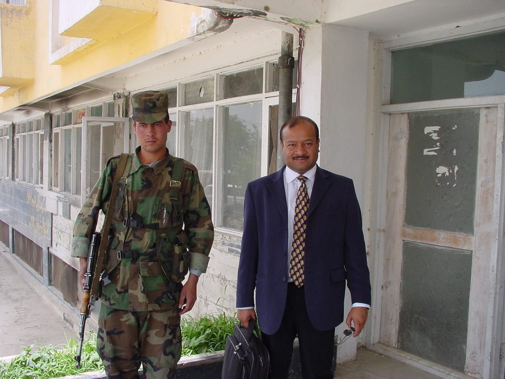 Field visit to a project site in Afghanistan