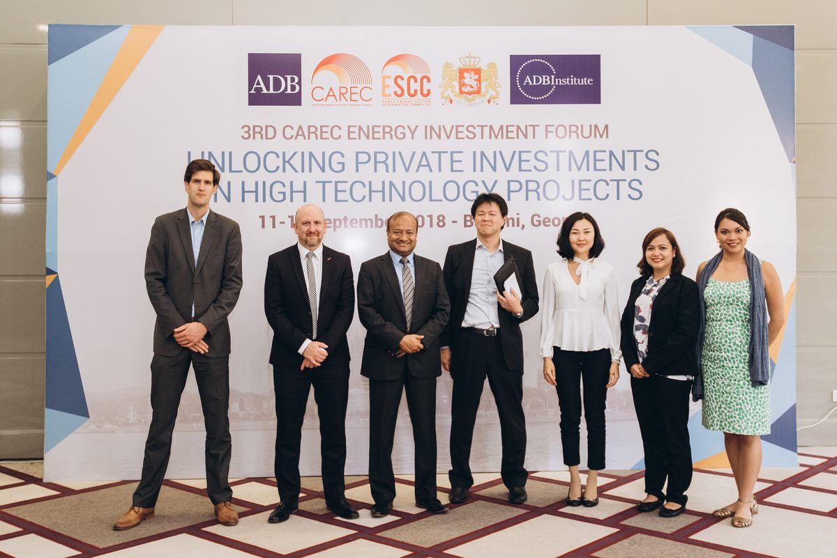 Organising team of the 3rd CAREC Energy Investment Forum, Batumi, Georgia, 2018