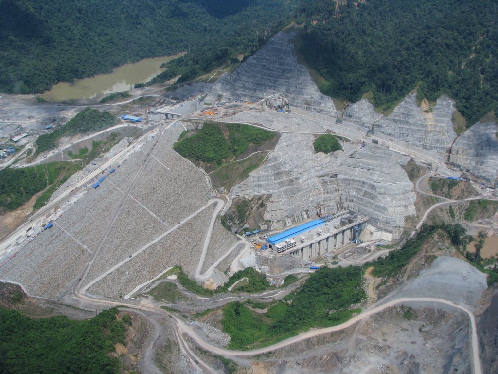 Hydropower generation on the Sarawak side of the border