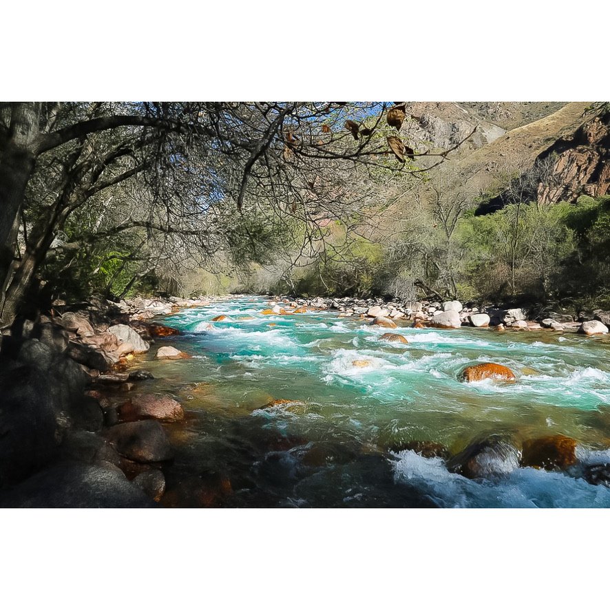A mountain river in the Kyrgyz Republic